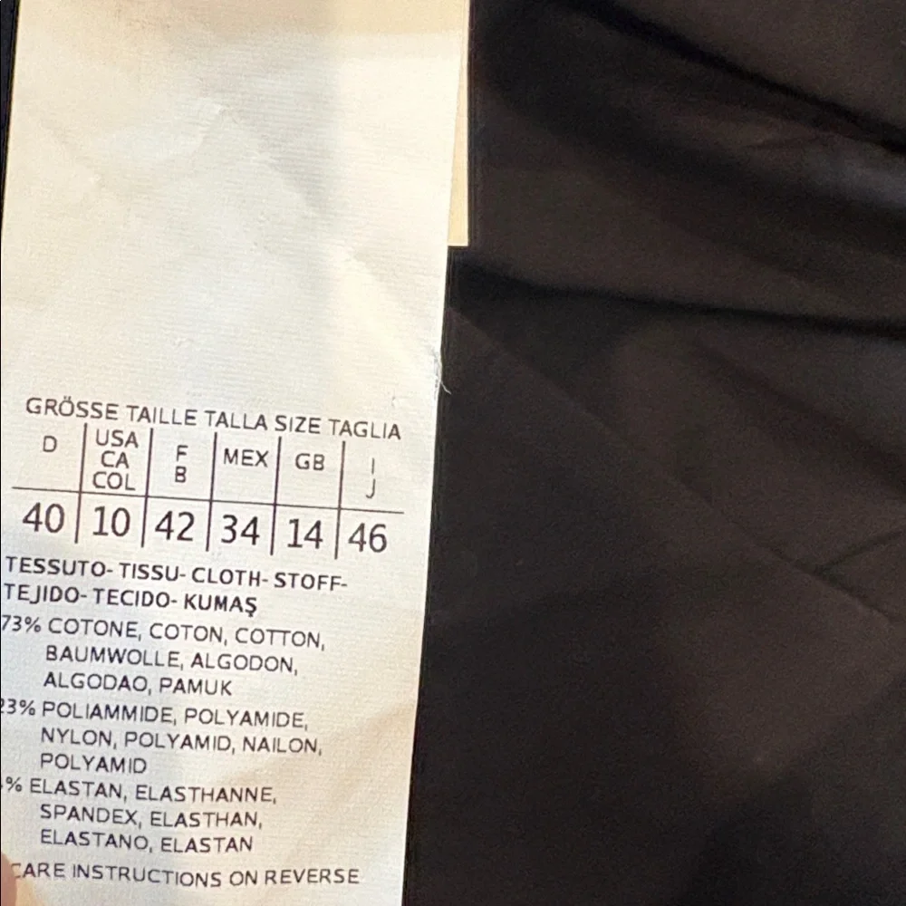 MARELLA Cotton Blend Mini Black Dress Sz 10